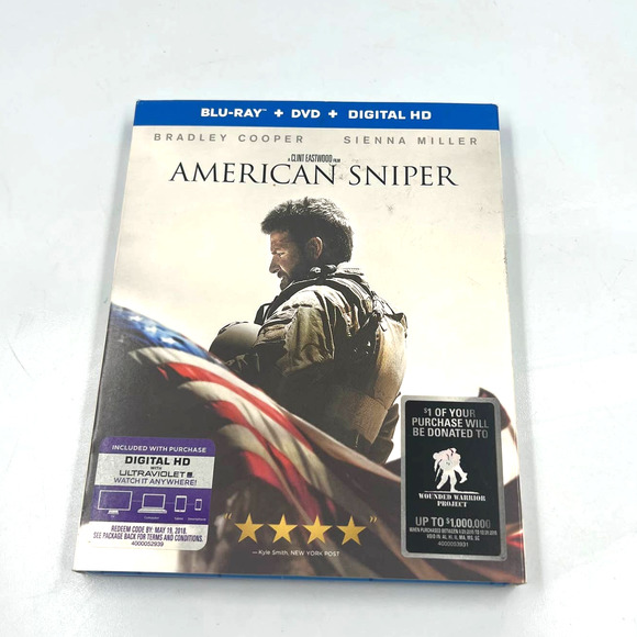American Sniper Blu-Ray Disc + DVD With Cover - Picture 1 of 5